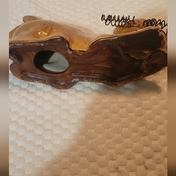 Brown  ceramic  cat figurine - Picture 5 of 5